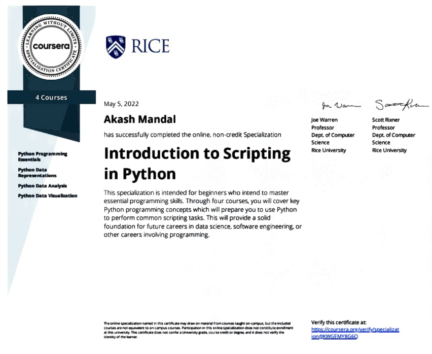 Certificate 3